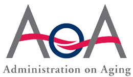 AoA (Administration on Aging) logo for aging resources